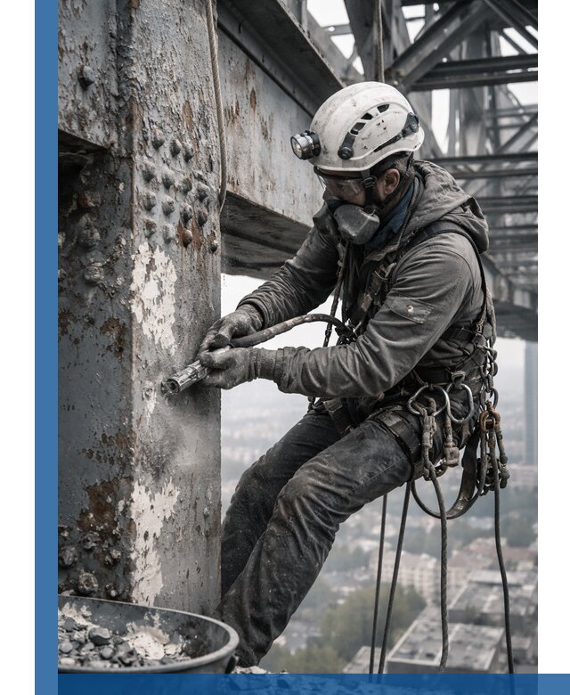 Удаление старой краски с металлических конструкций в Тутаеве