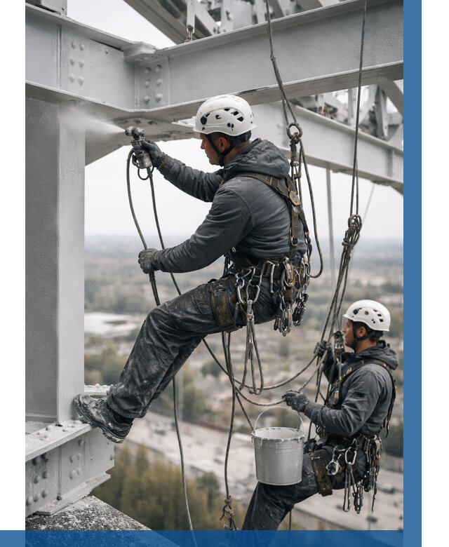 Покраска металлоконструкций на высоте в Тутаеве 367 р |ВЫСОТНИК-Ттв