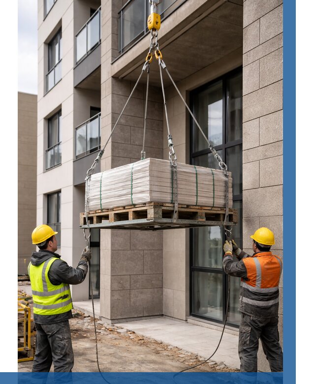 Подъем керамогранита на этаж в Тутаеве от 3669 р. | ВЫСОТНИК-Ттв