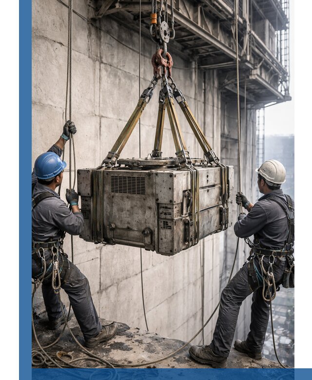 Такелажные работы на высоте, подъем и монтаж грузов в Тутаеве