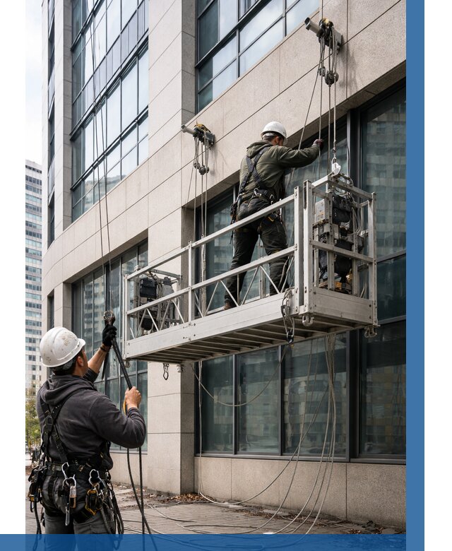 Монтаж и подъем фасадной люльки в Тутаеве от 12581 р. | ВЫСОТНИК-Ттв