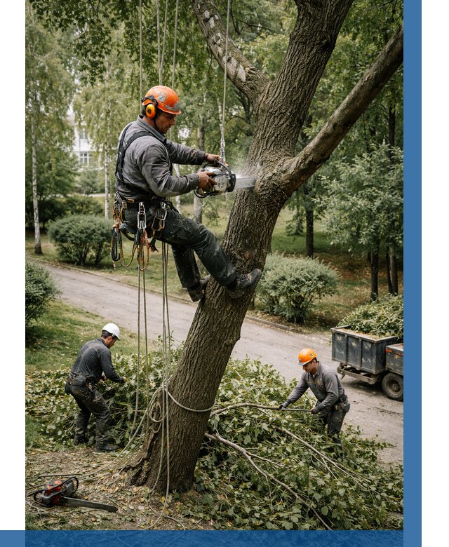 Кронирование деревьев в Тутаеве от 6815 р. | ВЫСОТНИК-Ттв