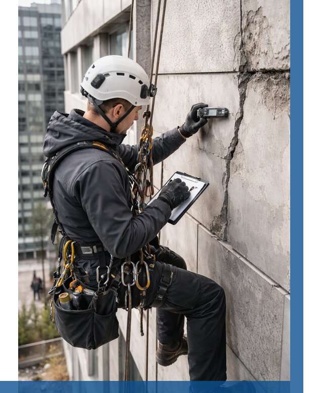 Обследование фасада альпинистами в Тутаеве от 126 р. | ВЫСОТНИК-Ттв