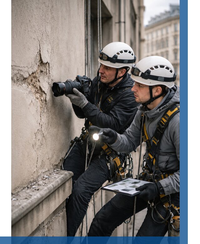 Фотофиксация дефектов фасада в Тутаеве от 4718 р. | ВЫСОТНИК-Ттв