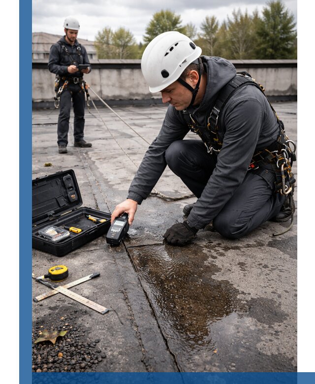 Обследование кровли на протечки и выявление дефектов в Тутаеве