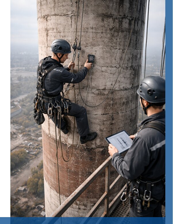 Обследование дымовой трубы в Тутаеве от 8387 р. | ВЫСОТНИК-Ттв